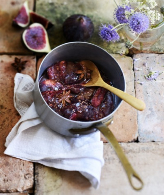 Compotée de figues au miel et à la badiane