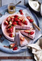 Cheesecake aux fraises et fruits de la passion