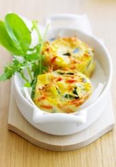 Mini flans courgettes et carottes