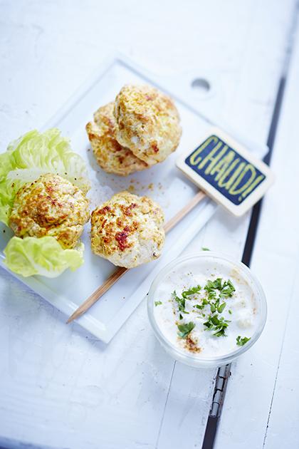 Bouchées de poulet sauce yaourt