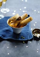 Cigares au chocolat et aux pistaches