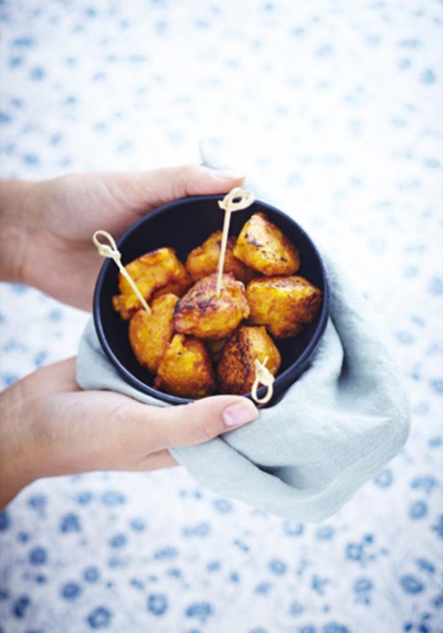 Boulettes de lentilles corail au curcuma