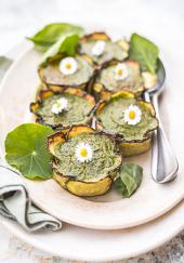 Moelleux épinards courgettes