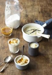 Riz au lait à la vanille et caramel au beurre salé