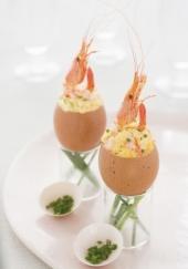 Oeufs brouillés aux crevettes