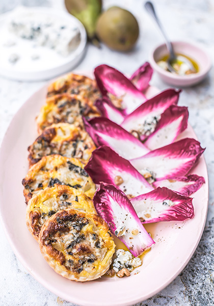 Tartelettes poire roquefort