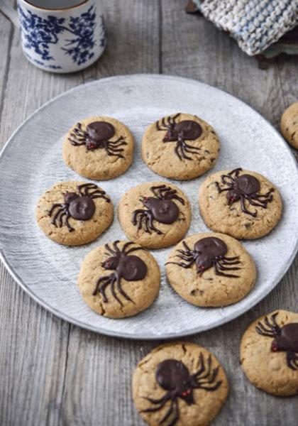 Cookies araignées d&#039;Halloween