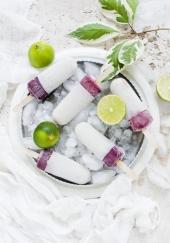 Esquimaux glacés au citron vert et à la mûre