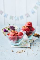 Sorbet fraise et spéculoos