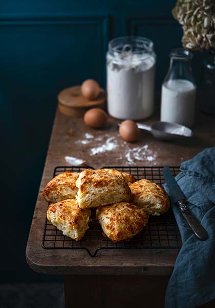 Scones au cheddar
