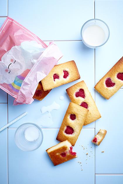 Financiers aux framboises