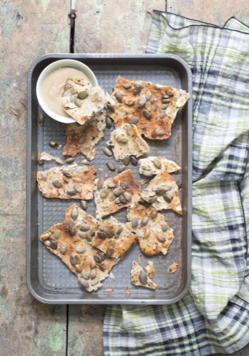 Crackers aux graines de courge