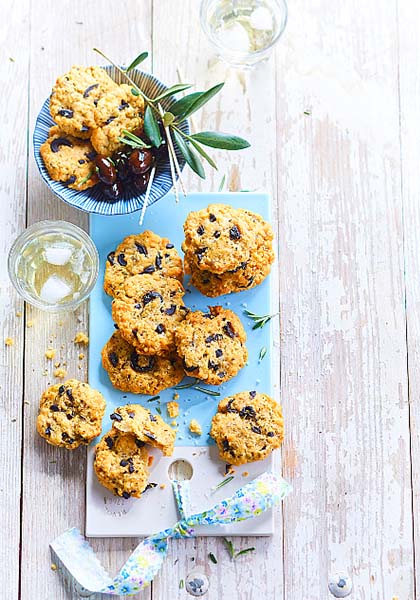 Cookies salés aux olives