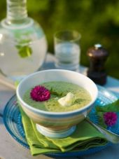 Crème de courgettes à la feta