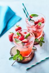 Virgin mojito à la fraise