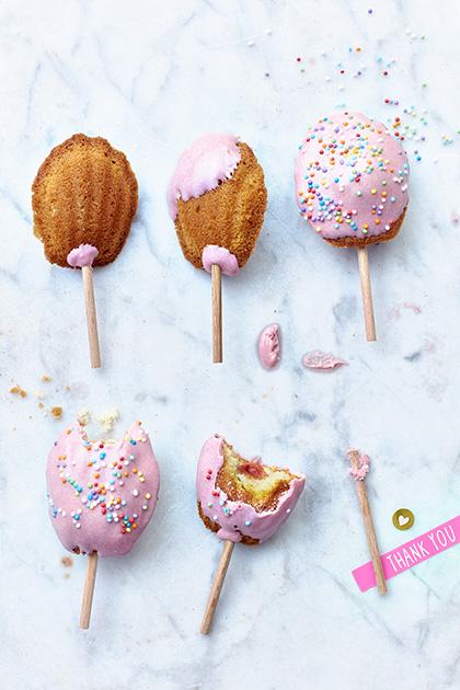 Sucettes de madeleines