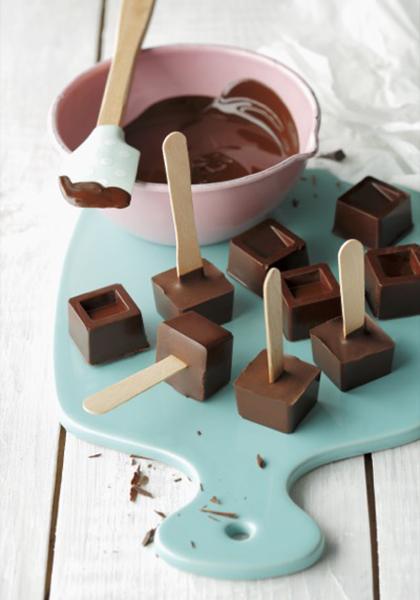 Cuillères au chocolat