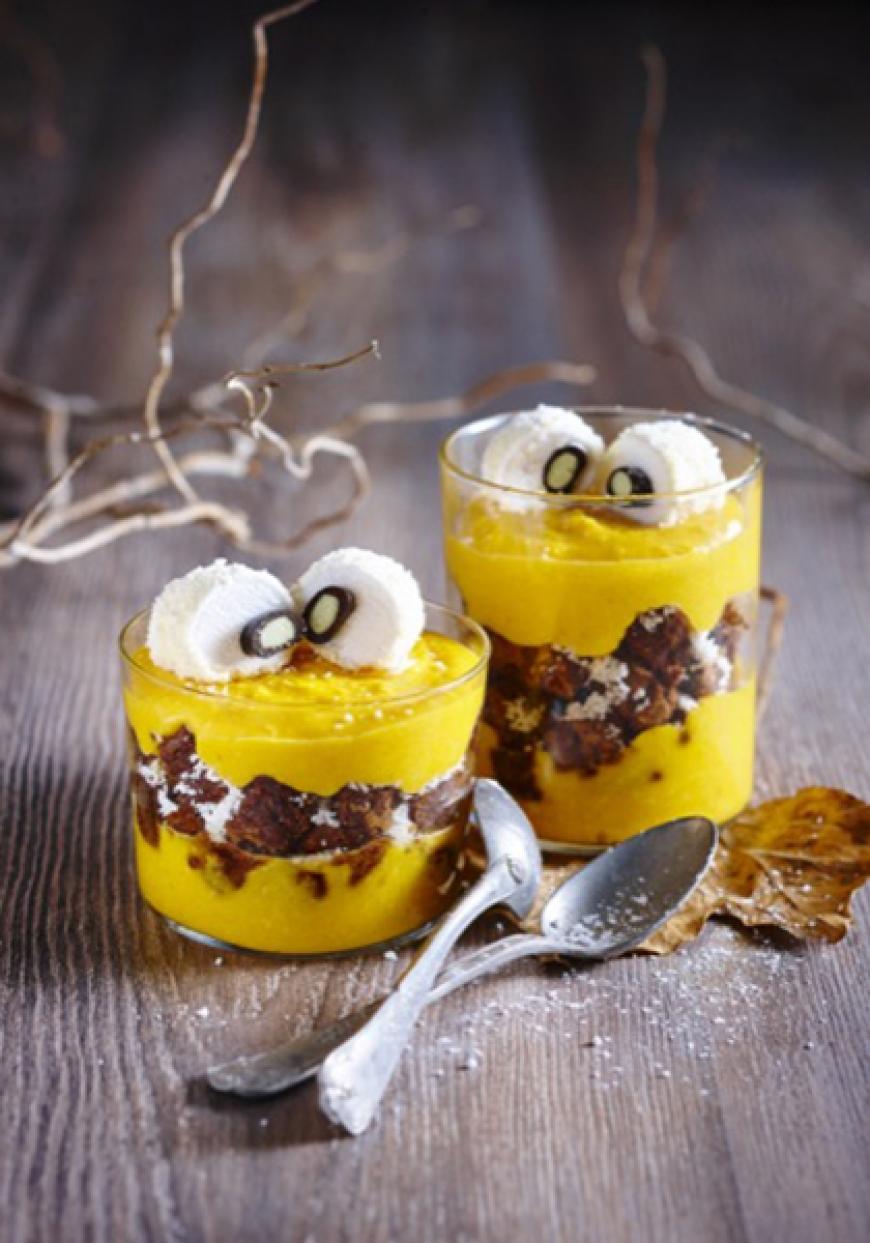 Tiramisu potiron, chocolat, coco