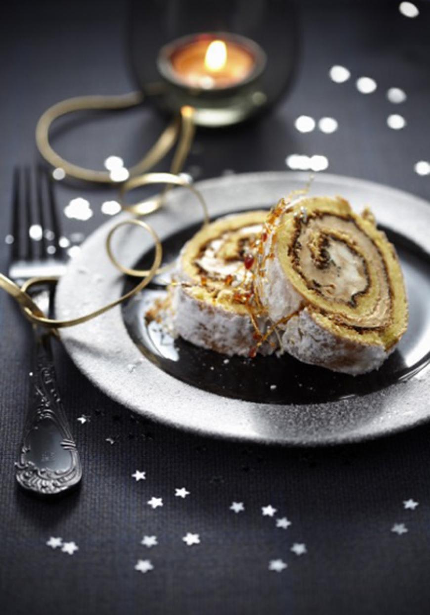 Bûche à la confiture de lait