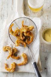 Tempura de crevettes à la bière