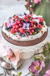 Gâteau chocolat fruits rouges