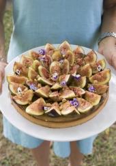 Tarte aux figues, crème de pistaches