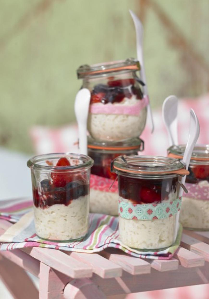 Riz au lait aux fruits rouges