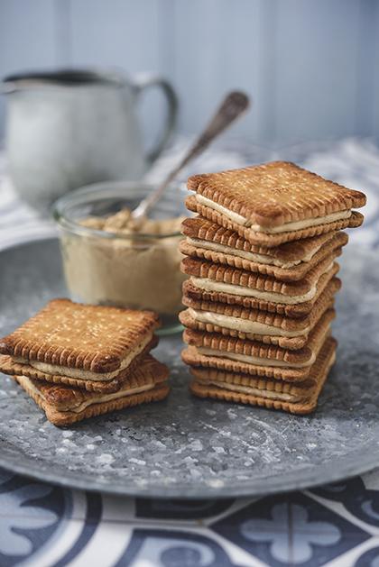 Petit-beurre fourré à la crème de café