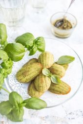 Madeleine pesto de basilic