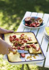 Cheesecake aux fraises et fruits de la passion