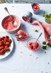 Sorbet minute aux fraises