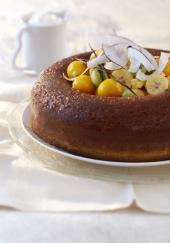 Baba au rhum aux fruits exotiques