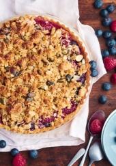 Tarte aux fruits rouges et crumble de muesli