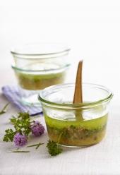 Vinaigrette aux herbes et à l&#039;échalion