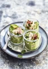 Crème d&#039;avocat au tourteau