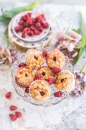 Petits gâteaux framboises amandes